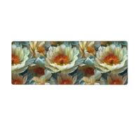 WHJSHOP A Profusion of Flowers Prints - Tappetino per mouse extra large, per computer e ufficio, tastiera da gioco antiscivolo, versione ispessita, 30,5 x 80 cm