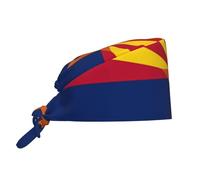 WHJSHOP Arizona Flag Picture Cleaning Working Cap Cappello da chef per donne e uomini, per chirurgia, infermieristica, nero