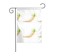 WHJSHOP Bandiera da giardino a forma di pupa di bachi da seta, decorazione per cortile, 30,5 x 45,7 cm, spessa e durevole