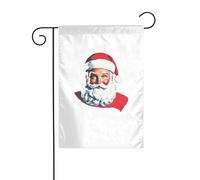WHJSHOP Bandiera decorativa da giardino con Babbo Natale che esaudisce il suo desiderio, 30,5 x 45,7 cm di spessore, durevole