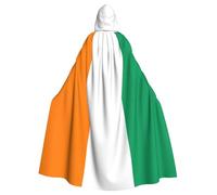 WHJSHOP Bandiera della Costa d'Avorio Immagine Halloween Adulto Mantello Con Cappuccio Uomini E Donne Abbigliamento Mantello Gioco di Ruolo