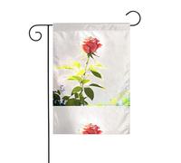 WHJSHOP Bandiere da giardino con rose spinose, 30,5 x 45,7 cm, per decorazione da cortile, larghezza di posizione del palo di 3 cm (solo bandiera, asta non inclusa)