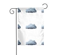 WHJSHOP Bandiere da giardino con stampa di nuvole tuoni e fulmini 30,5 x 45,7 cm, per decorazione da cortile, larghezza palo di 3 cm (solo bandiera, asta non inclusa)