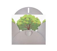 WHJSHOP Biglietto di auguri con stampa di biciclette sotto l'albero - carta perlescente di alta qualità, effetto perla su entrambi i lati, busta in carta perlata con fibbia d'amore