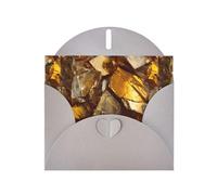 WHJSHOP Biglietto di auguri con stampa di frammenti di vetro dorato, carta perlescente di alta qualità, effetto perlato su entrambi i lati, busta di carta perlata con fibbia