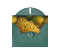 WHJSHOP Biglietto di auguri con stampa di gocce d'acqua, carta perlescente di alta qualità, effetto perlato su entrambi i lati, busta in carta perlata con fibbia d'amore