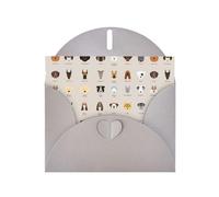 WHJSHOP Biglietto di auguri grigio con motivo di razza di cane, 10,2 x 15,2 cm, per Natale, compleanni dei bambini, San Valentino, anniversari di matrimonio e inviti per feste
