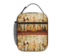 WHJSHOP Borsa termica portatile per il pranzo con stampa di donne nell'antico Egitto, adatta per studenti al lavoro e in viaggio