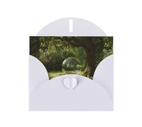 WHJSHOP Bubbles in the shade Prints, biglietto di auguri con carta perlescente di alta qualità, effetto perlato su entrambi i lati, busta in carta perlata con fibbia d'amore