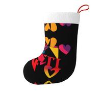 WHJSHOP Calzini decorativi colorati con scritta "Love Confession", facili da appendere, morbidi e leggeri