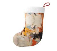 Whjshop Calzini natalizi stampati su entrambi i lati con frammenti espressionisti astratti per decorazioni interne per feste di grande capacità