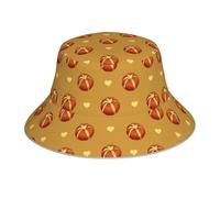 WHJSHOP Cappello alla pescatora riflettente con immagine di pane al burro, traspirante, per uomini e donne, per viaggi, campeggio, nero