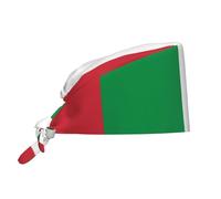 WHJSHOP Cappello da cuoco con bandiera italiana, per donne e uomini, per chirurgia e infermieristica, colore nero