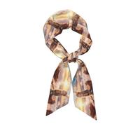 WHJSHOP Cat looking for the sky Picture Sciarpa da donna alla moda - Accessori per capelli per la testa Sciarpa versatile per donne San Valentino e festa della mamma