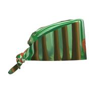 WHJSHOP Cervo nella foresta modello pulizia lavoro cappello da chef per donne e uomini, per chirurgia, infermieristica nero