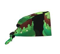 WHJSHOP Clover Cake Picture Cleaning Working Cap Cappello da chef per donne e uomini, per chirurgia e infermieristica