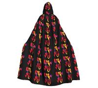 WHJSHOP Colorato Amore Confessione Immagine Halloween Adulto Cappuccio Mantello Uomini E Donne Abbigliamento Mantello Gioco di Ruolo