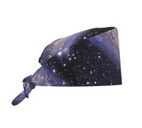 WHJSHOP Cosmic Starlight Picture Cleaning Working Cap Cappello da Chef per donne e uomini, per chirurgia e infermieristica, nero