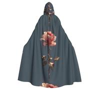 WHJSHOP Crepuscolo Rose Immagine Halloween Adulto Mantello Con Cappuccio Uomini E Donne Abbigliamento Mantello Gioco di Ruolo