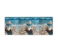 WHJSHOP Crystals by The Sea Prints, tappetino per mouse extra large, per computer e ufficio, tastiera da gioco antiscivolo, versione ispessita, 30,5 x 80 cm