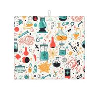 WHJSHOP Cuscinetto assorbente della cucina del modello della stampa di chimica, microfibra assorbente eccellente, anti slittamento sovradimensionato