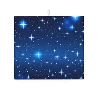 WHJSHOP Cuscinetto assorbente della cucina del modello della stella blu, microfibra super assorbente, antiscivolo oversize