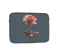 WHJSHOP Custodia per computer portatile con motivo a rose crepuscolari, antiurto, portatile, per uomini e donne, viaggi d'affari, scuola e ufficio