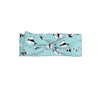 WHJSHOP Cute Pandas Prints - Fascia per capelli con fiocco per neonata, morbida ed elastica, per bambine da 0 a 6 mesi, ideale come regalo per la doccia