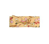 WHJSHOP Delicious Sweet Ramen Prints Baby Bow Headband - Coperta morbida ed elastica per neonate da 0 a 6 mesi, ideale come regalo per la doccia