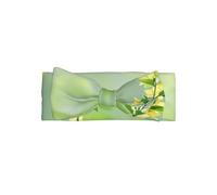 WHJSHOP Fascia per capelli con fiocco e stampa floreale gialla in fiore - morbida ed elastica per neonate da 0 a 6 mesi - regalo ideale per la doccia