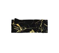 WHJSHOP Fascia per capelli con fiocco e stampa marmorizzata nera e oro, morbida ed elastica, per bambine da 0 a 6 mesi, ideale come regalo per la doccia