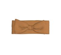 WHJSHOP Fascia per capelli con fiocco e stampa ocra chiara, morbida ed elastica, per neonate da 0 a 6 mesi, ideale come regalo per la doccia