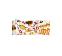 WHJSHOP Fascia per capelli con stampa di hamburger, ciambella e coca cola, accessorio morbido ed elastico, accessorio per neonati da 0 a 6 mesi, regalo adorabile per baby shower