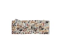 WHJSHOP Fascia per capelli con stampa di ossa e zampe, morbida ed elastica, per neonate da 0 a 6 mesi, ideale come regalo per la doccia
