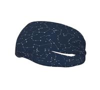 Whjshop - Fascia sportiva alla moda, con stampa fosforescente, assorbe il sudore, per uomini e donne