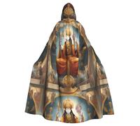 WHJSHOP Femmina Dio Immagine Halloween Adulto Mantello Con Cappuccio Uomini E Donne Abbigliamento Mantello Gioco di Ruolo