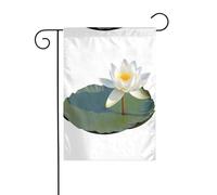 WHJSHOP Fioritura di loto immagine bandiera giardino cortile decorazione 30,5 x 45,7 cm spessore durevole