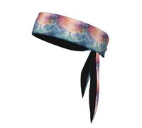WHJSHOP Foulard sportivo con motivo fantasy, paradiso spaziale, fascia casual, elastica, assorbe il sudore, regolabile, antiscivolo