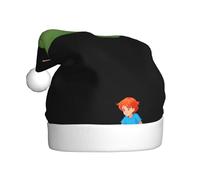 WHJSHOP Good friends playing football Picture Christmas Hat for Adult Halloween party use