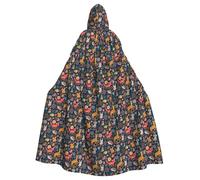WHJSHOP Gufo Coniglio Uccello Volpe Stampe Mantello con Cappuccio - Drammatica Manica Lunga Cosplay Copertina