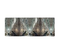 WHJSHOP Hall of Splendor Prints, tappetino per mouse extra large, per computer e ufficio, tastiera da gioco antiscivolo, versione ispessita, 30,5 x 80 cm