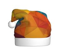 WHJSHOP I poligoni variopinti del modello degli uomini e delle donne cappelli di Natale della peluche degli uomini e delle donne, tappi adulti