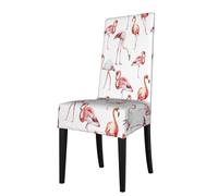 WHJSHOP Il coprisedia Peinture Flamant Rose è facile da smontare e realizzato in tessuto ad alta resilienza resistente all'usura