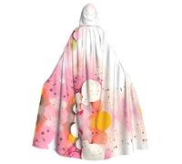 WHJSHOP Immagine di carta del frammento di colore Halloween adulto incappucciato mantello degli uomini e delle donne Abbigliamento Mantello Gioco di ruolo