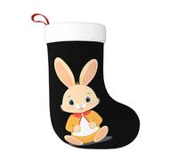 WHJSHOP Leisurely Little Rabbi Prints, calze decorative natalizie per decorare Halloween, Natale e Capodanno