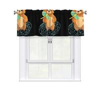 WHJSHOP Little Bear in The Net Bag - Tenda con asta corta, 137,2 x 45,7 cm, per abbellire finestre di cucina, bagni, lavanderie e studi