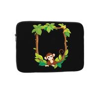 WHJSHOP Little Monkey on The Vine - Custodia per computer portatile, antiurto, per uomini e donne, viaggi d'affari, scuola e ufficio
