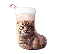 WHJSHOP Little Tiger Under The Cherry Blossom Tree Stampe calze decorative natalizie per decorare durante Halloween, Natale e Capodanno