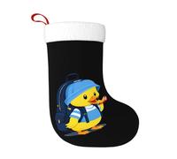 WHJSHOP Little Yellow Duck with Schoolbag Prints, calze decorative natalizie per decorare durante Halloween, Natale e Capodanno