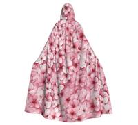 WHJSHOP Mantello con cappuccio per adulti con petali di ciliegio, senza cerniera, comodo e resistente, per giochi di ruolo